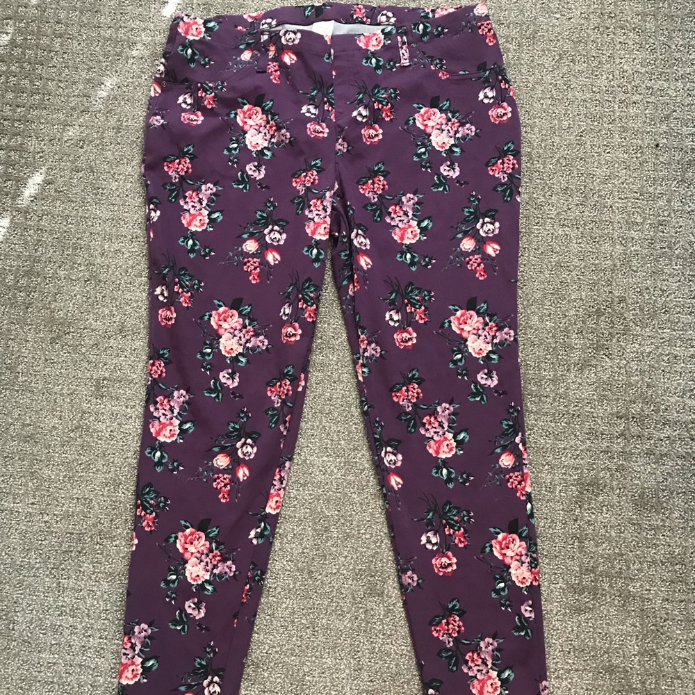 Faded Glory Floral Jeans